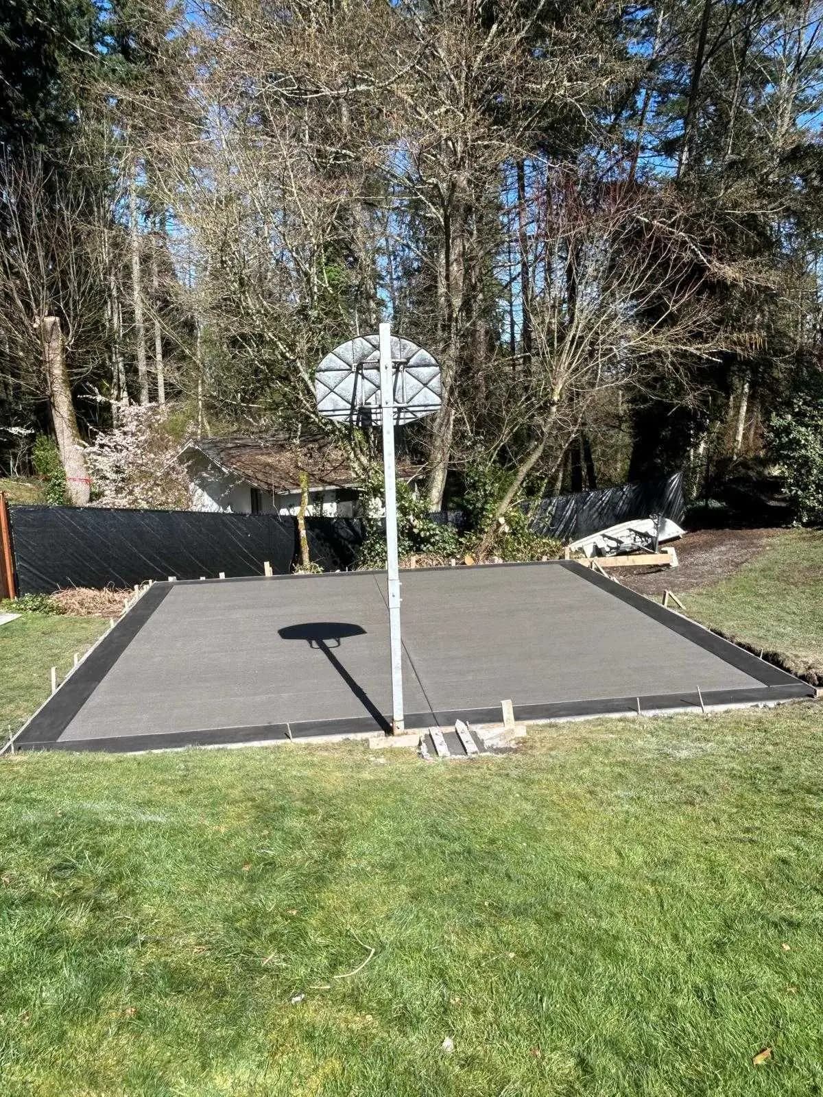 Concrete retaining wall project